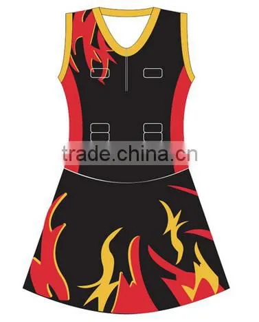 good quality sublimation 100% polyester netball bodysuits