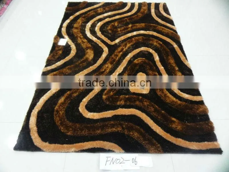 3D shaggy carpet and rug