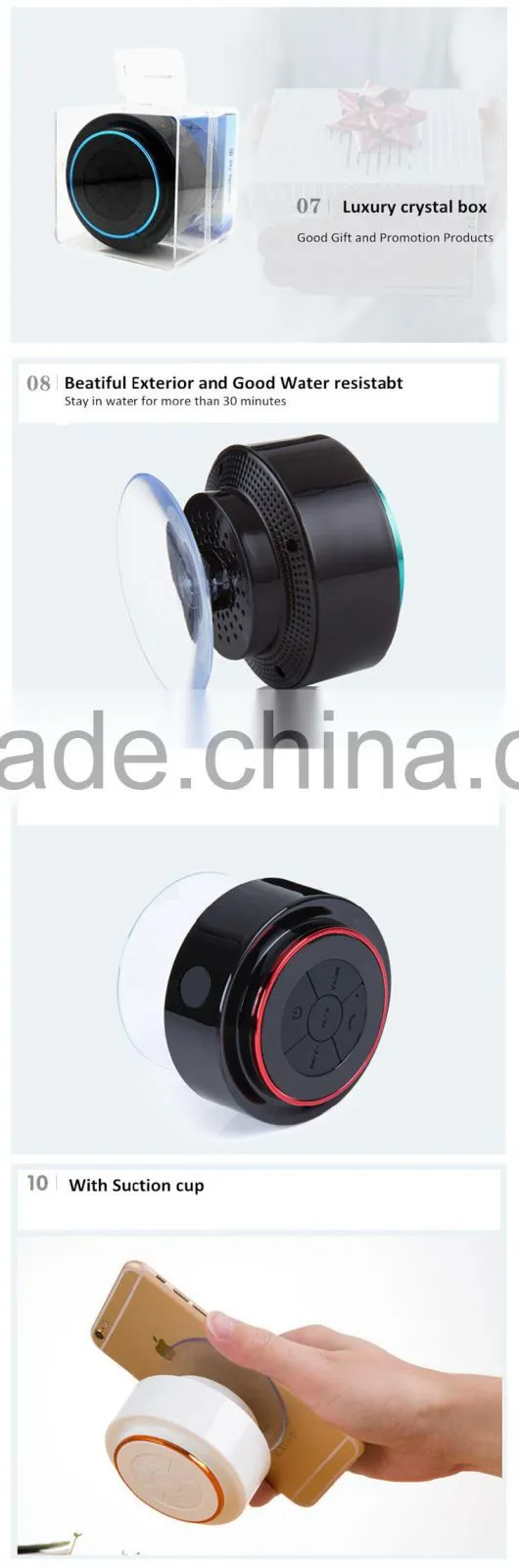 F012 white/orange color bluetooth woofer speaker,hifi woofer speaker,stereo woofer speaker