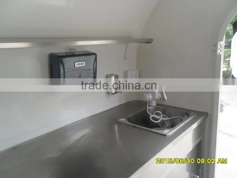 Small or big wheels fast food carts kiosk/food selling car/food street kiosk for salefood truck
