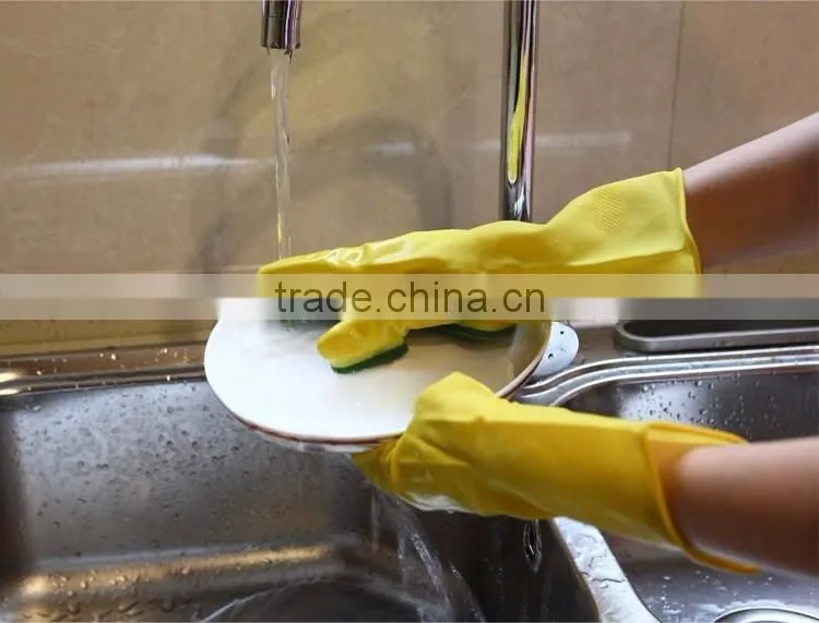 Cleaning Sponge Silicone Dishwashing Waterproof Cheap Washing Kitchen Gloves