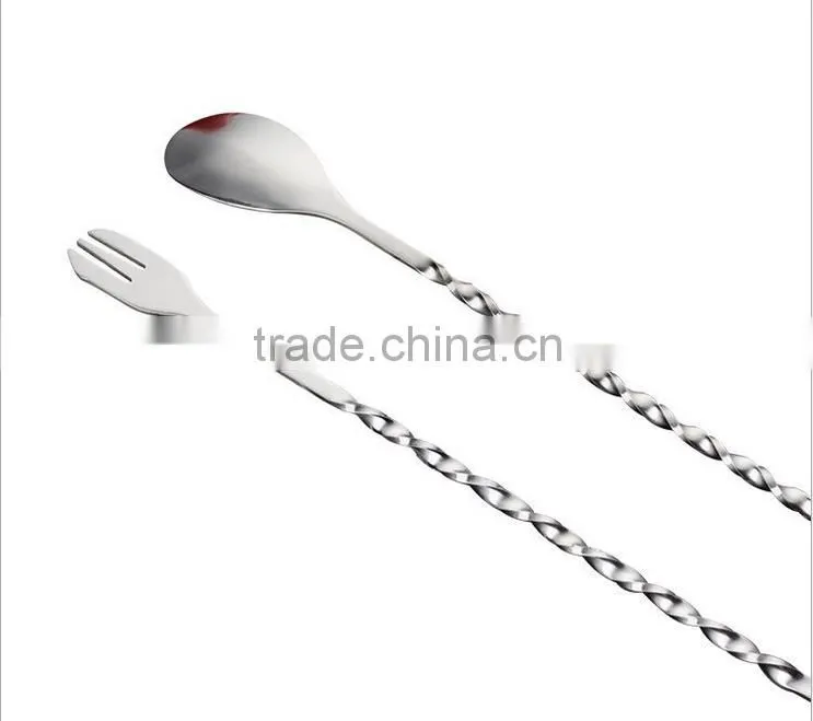drink coffee cocktail spoon stainless steel stirrer for bar