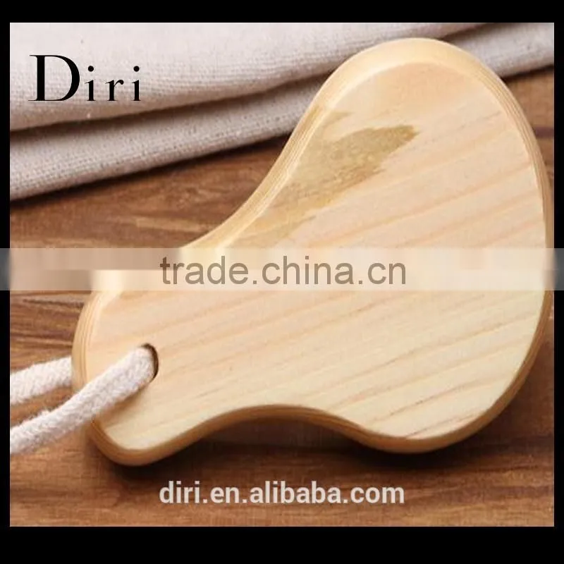 New Design Comma Shape Petals Hair wooden Handle Face Brush cleansing
