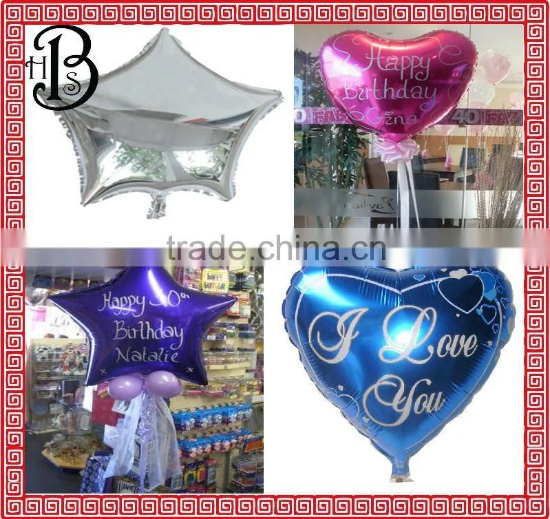 love shape foil balloon for Chirstmas decoration