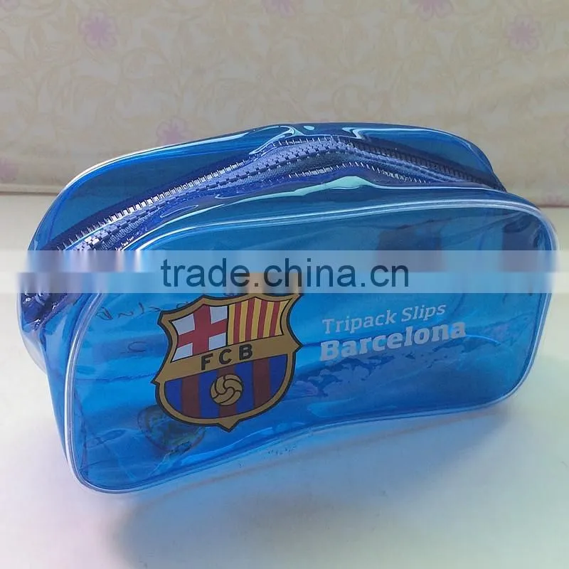 Spanish PVC zipper custom printed pouches for sale