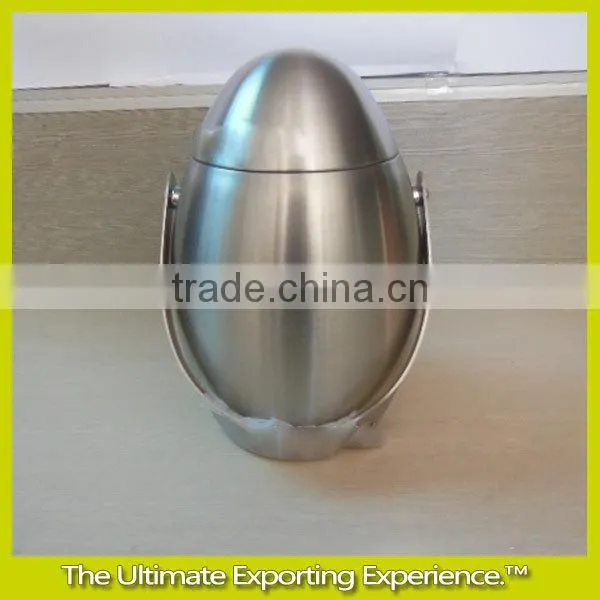 double wall Egg-shaped portable ice bucket, Double Wall Wine Ice Bucket,Wine Cooler,stainless steel Egg-shaped portable ice buck