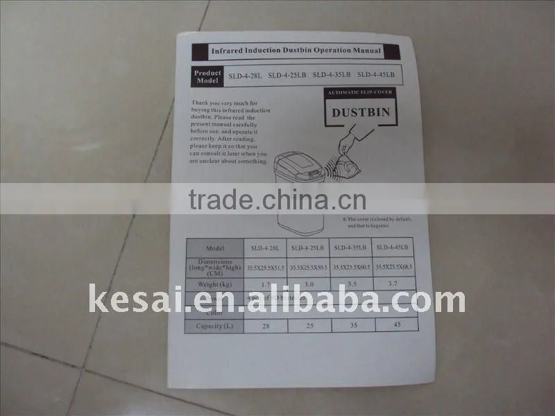 automatic trash can dust bin garbage can hand free one touch dustbin
