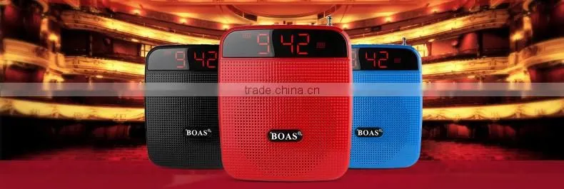 2015 New Arrive High Power Teaching Speaker Voice Amplifier Loudspeaker With FM MP3 Player Wonderful Tool For Tour Guide Sales