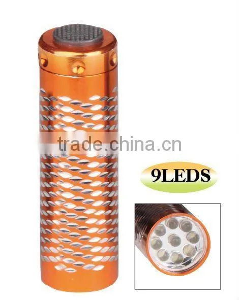 9 LEDs Aluminum Flashlight