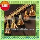 knitted bullion tassel fringe
