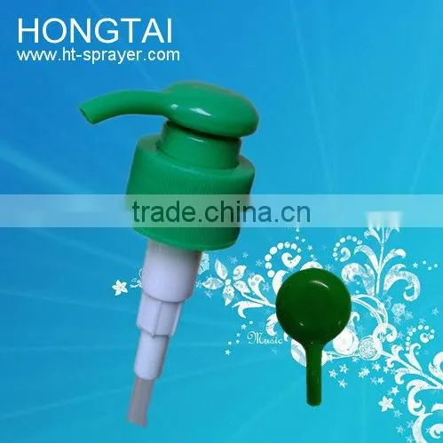Plastic duck mouth structure lotion pump on bottle