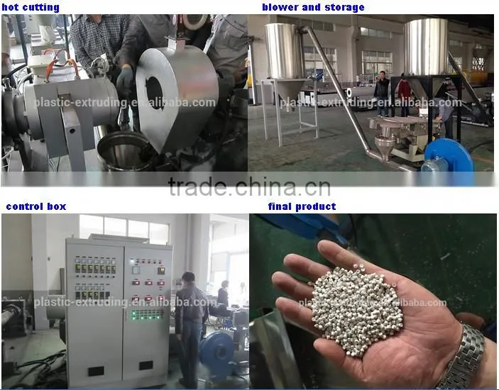 Die face cutting PVC recycling pelletizing machine for sale