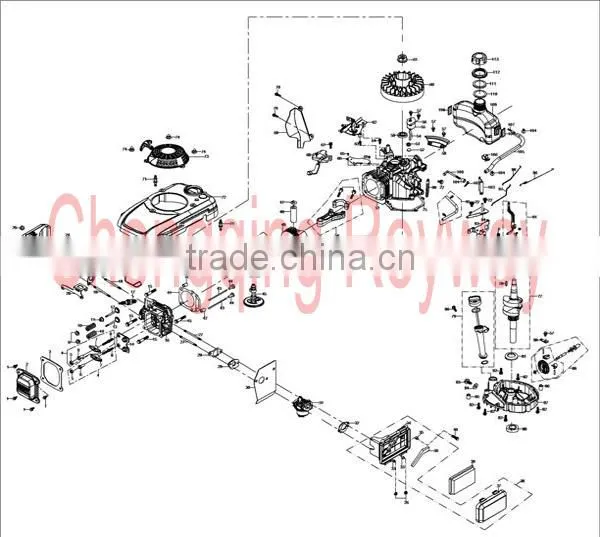 Top Quality 4 stroke single cylinder Air Cooled gasoline engine vertical shaft