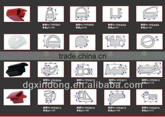 China manufacture hot selling rubber sealing strip
