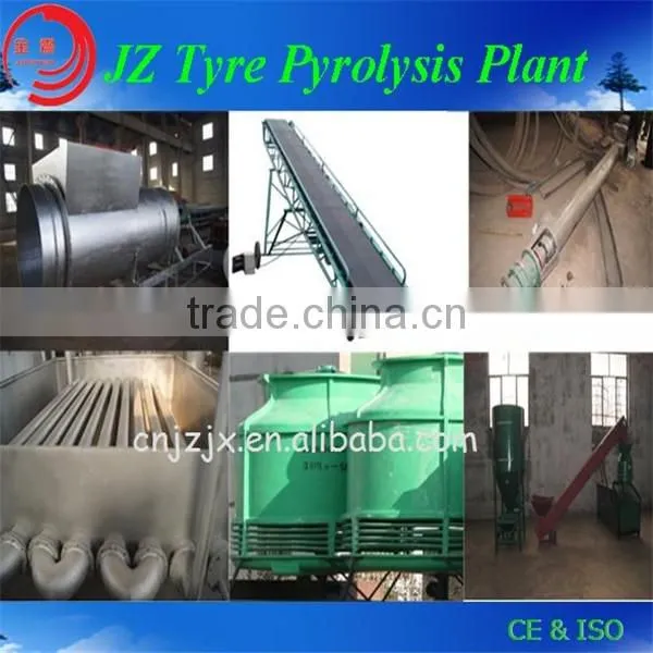 2015 new design 1T capacity demo tire recycling machine pyrolysis to crude oil