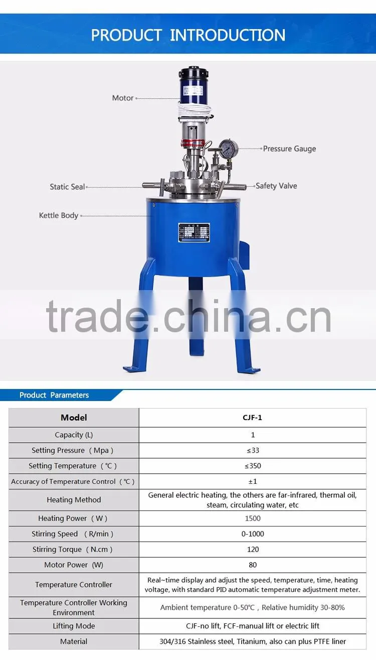 KD Small High Pressure Reactor Titanium Autoclave