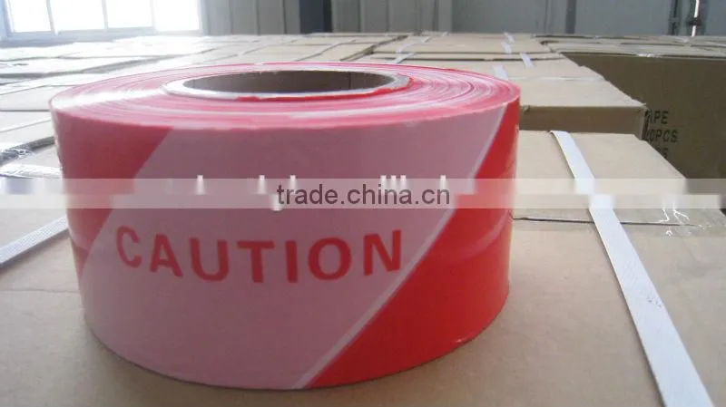 PE Warning tape non adhesive 50mmx150mx30mic 75mmx150mx30mic