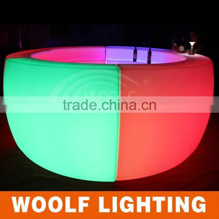 Bar KTV Used Rechargeable Waterproof RGB Glowing LED Light Bar Table