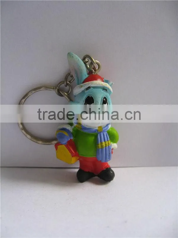 Cute rabbit 3D key chain wholesale