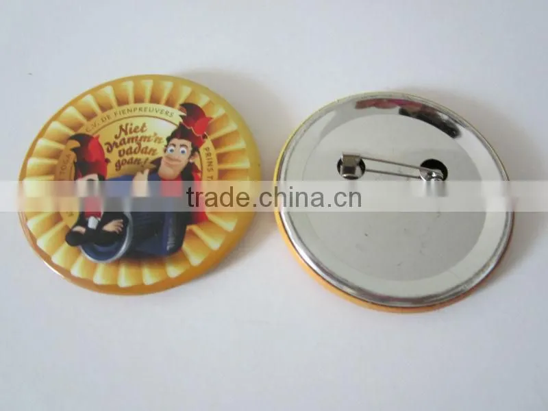 Custom logo printed button badge for promotion