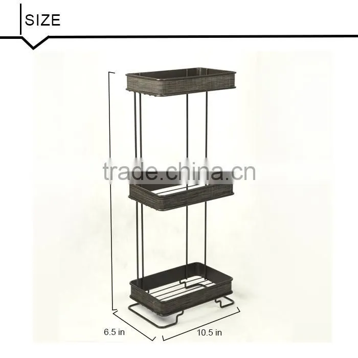 Standing 3-tire Bathroom Shampoo Rack