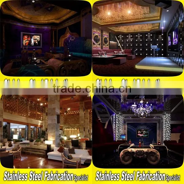 Custom-Made Stainless Steel Hotel Lobby Interior Decoration Equipment