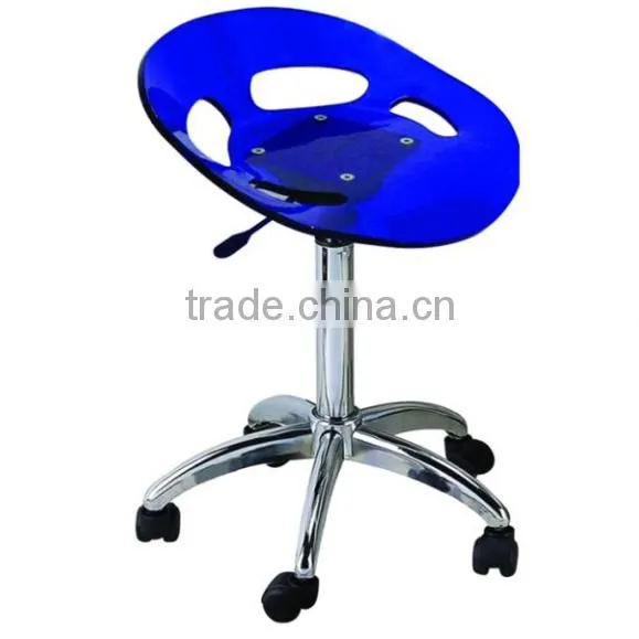 Potable movable Ottoman stool hydraulic chair with wheels used salon furniture F-2616