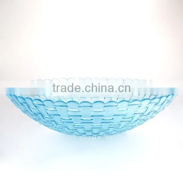 cheap crystal glass beaded woven charger plates
