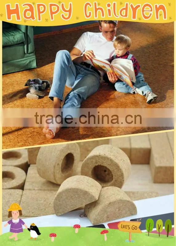 3D natural cork house decoration cork coaster