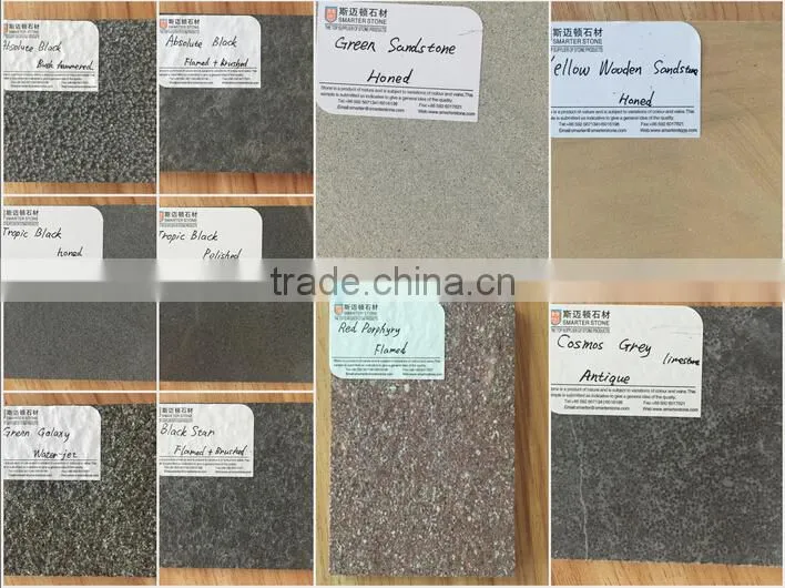 Tropical black honed finished hot stone basalt for wall