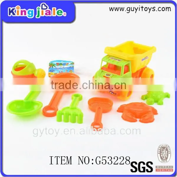 Popular plastic sand beach garbage truck toy , plastic tow truck toy , cleaning truck toy