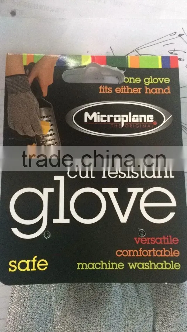 Cut Resistant Gloves - High Performance Level 5 Protection, Food Grade. Size Medium,