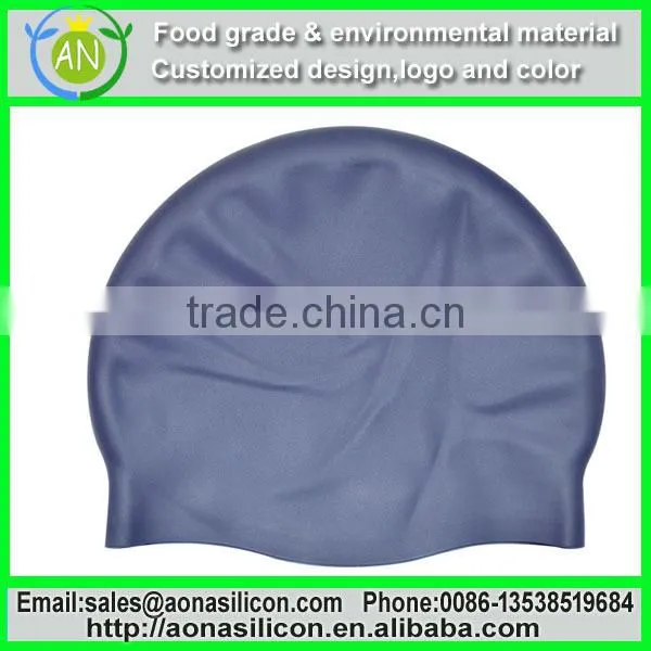 Hot sell Water proof design your own customized logo funny silicone swimming caps