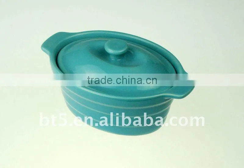 Ceramic Oval shape mini cocotte