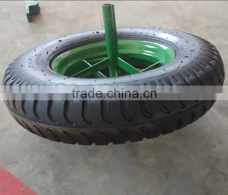 LUG pattern wheelbarrow wheel with cross rim 4.80/4.00-8