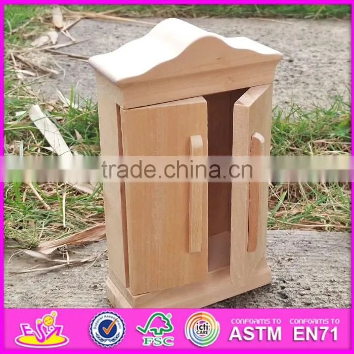 2017 Best kids doll furniture toys wooden coloring toy for sale W03A085-S