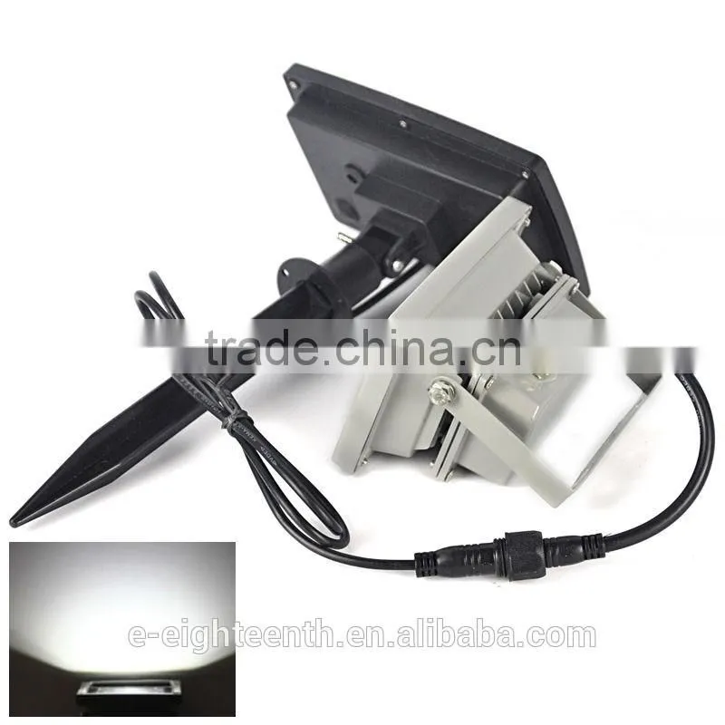 2016 new hot sale Outdoor 10W Solar Powered LED Mount Flood Light Home Garden Yard Lawn Spot Lamp