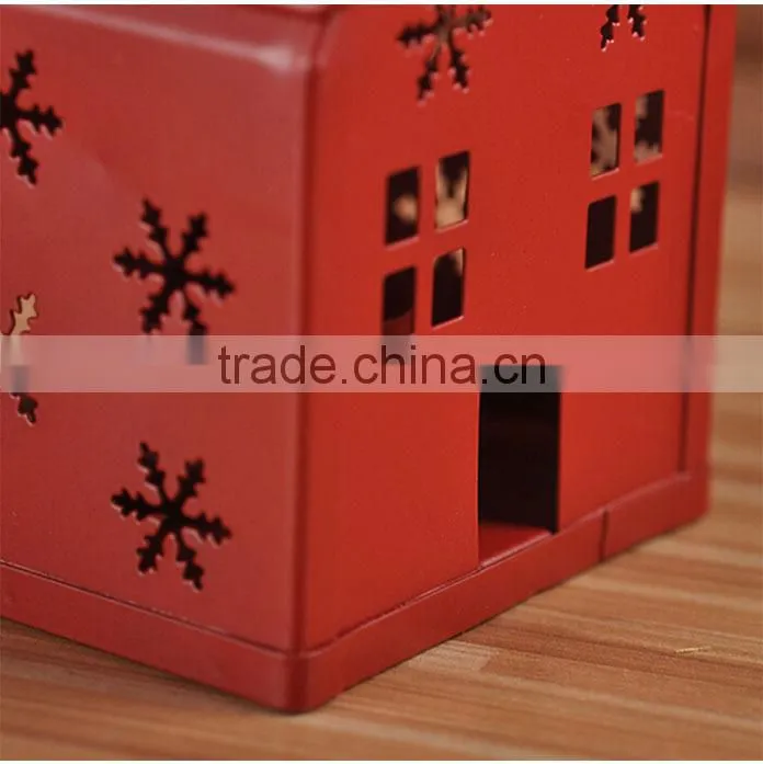 Christmas gift ideas house Candlestick Candlestick New Iron lantern