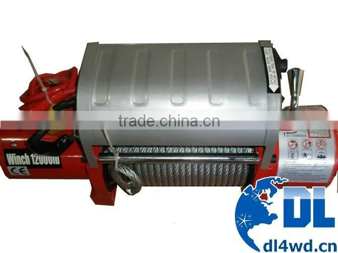 10000LB Trailer Towing Winch Portable Truck Electric Winch 4x4 12V With Control Box