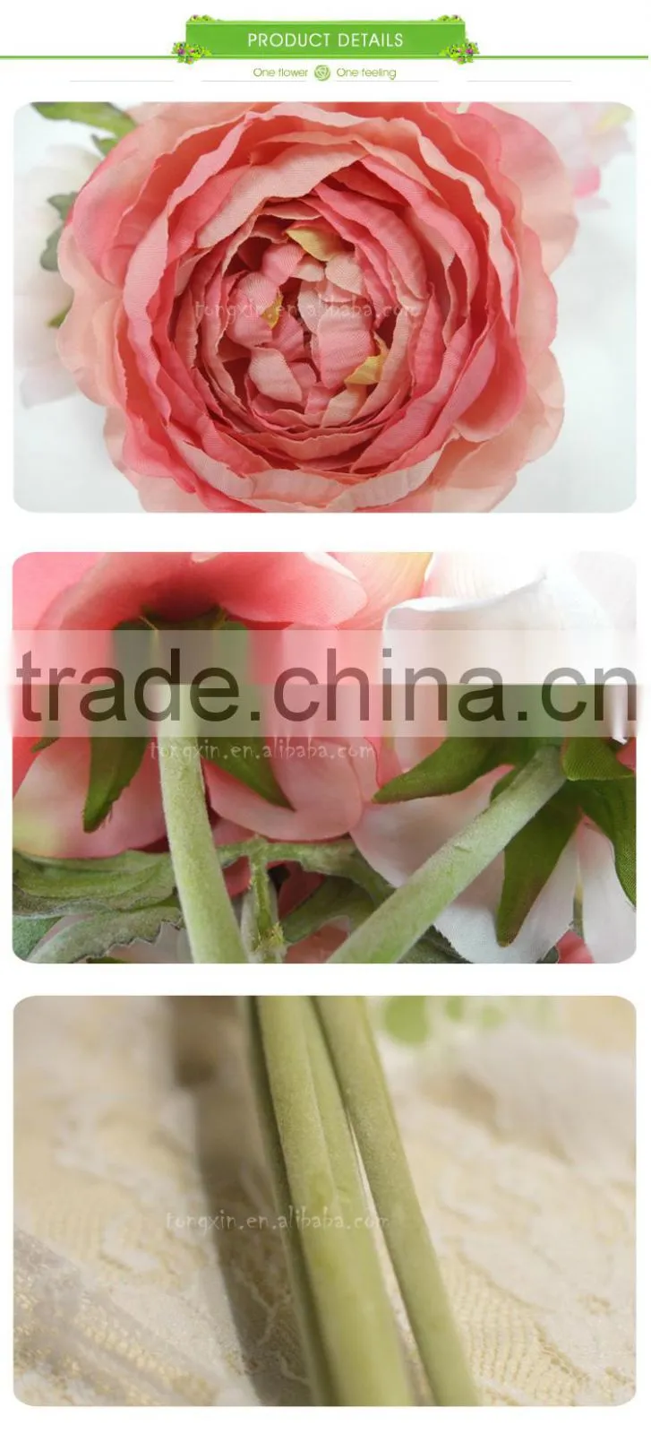 bridal wholesale wedding bush bouquet flore ranunculus artificial bushes