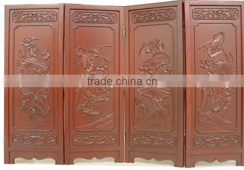 wood carving (harmonious accordion partition)
