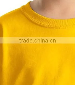 Seamless O neck boys design plain t-shirt 100% Cotton boys t-shirt
