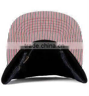 5 panel flat brim cap cheap custom denim 5 panel trap back caps