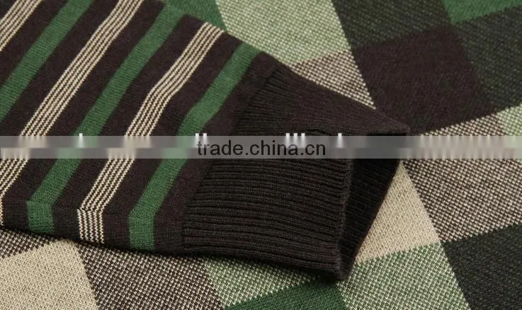 Factory men's latest design wool knit
