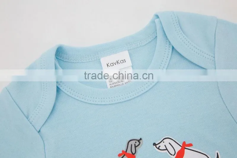 Promotional Factory Baby Clothes Summer 100%Cotton Short Sleeves with Prints Newborn Infant Baby Bodysuits Rompers