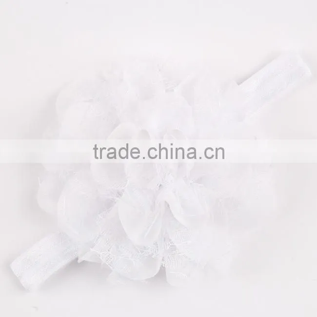 YA-04 2015 sales hot lace chiffon flower children's hair band