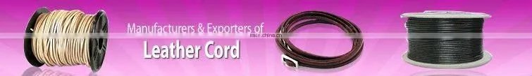 Round leather string