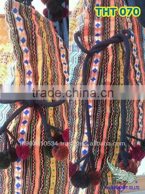 Embroidered HMONG Hill Tribe Tote Handmade Big Bag