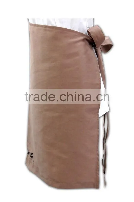 Wholesale Factory Price apricot cotton tailored made baker apron