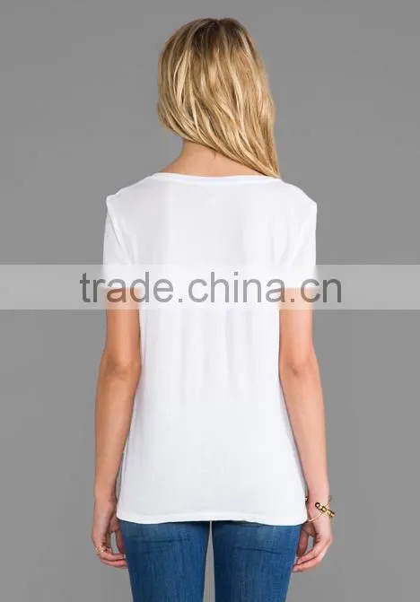 tight fit v-neck t-shirts